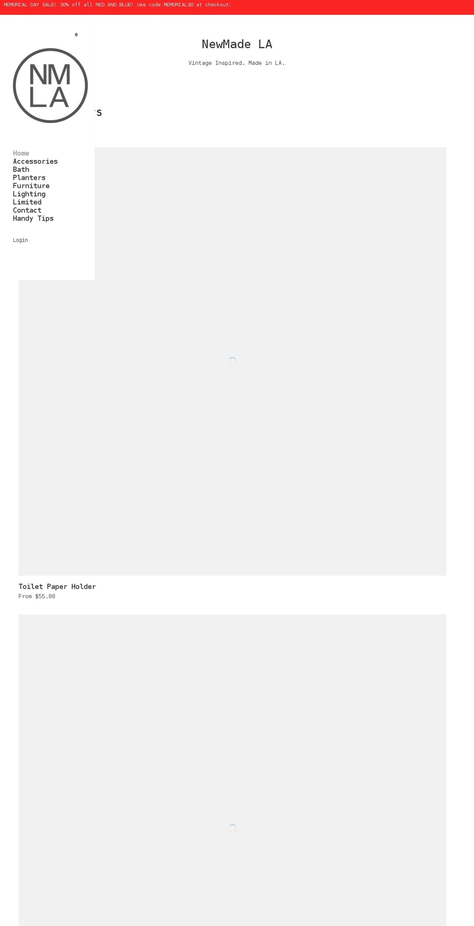 newmadela.com shopify website screenshot