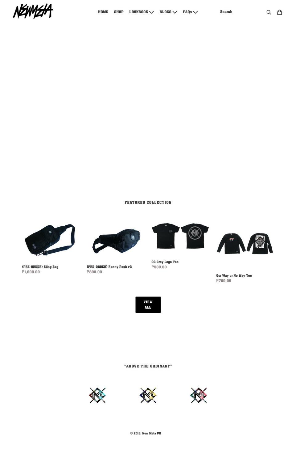 newmetaph.com — Shopify storefront screenshot