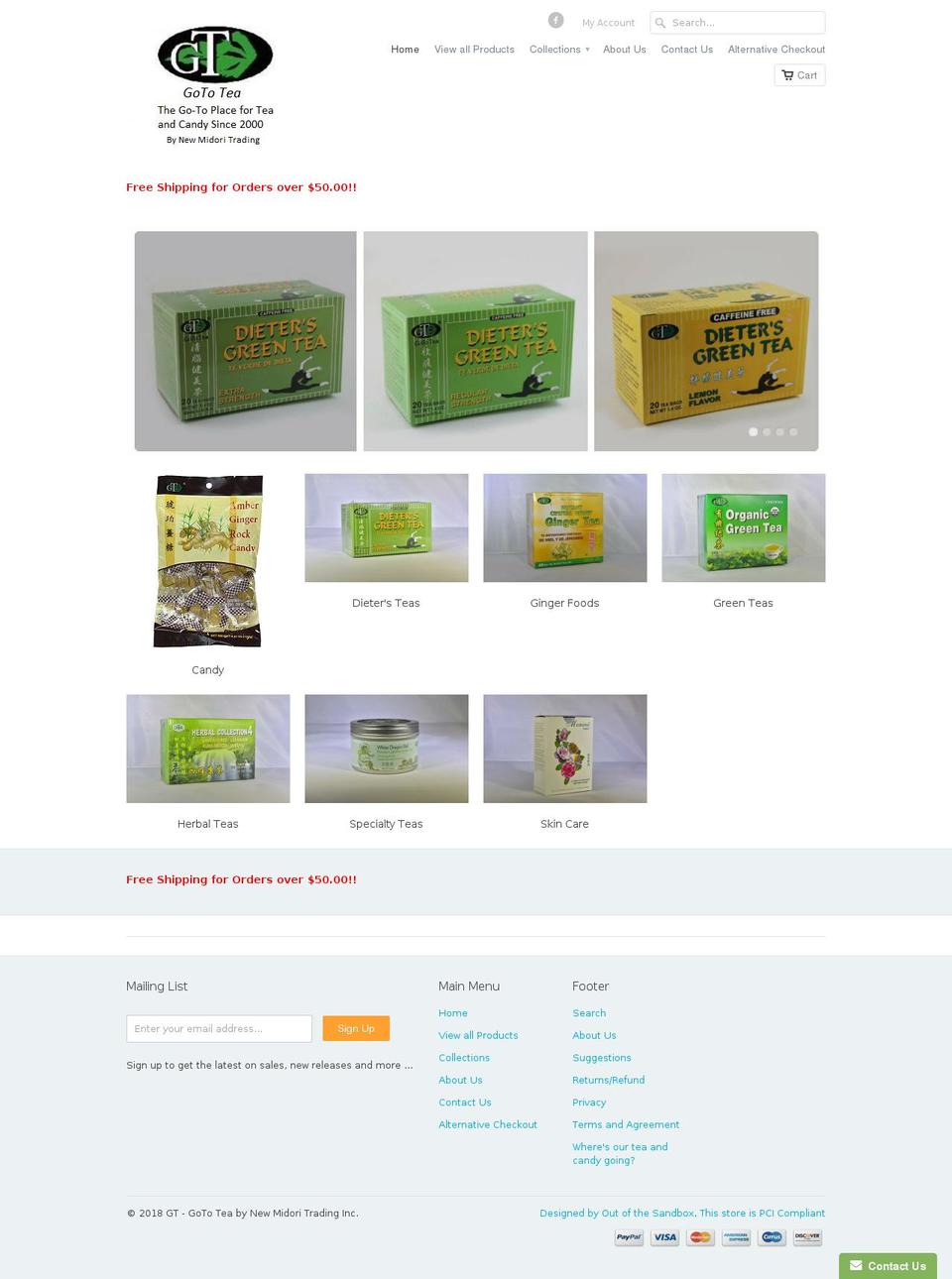 newmidoritea.com — Shopify storefront screenshot