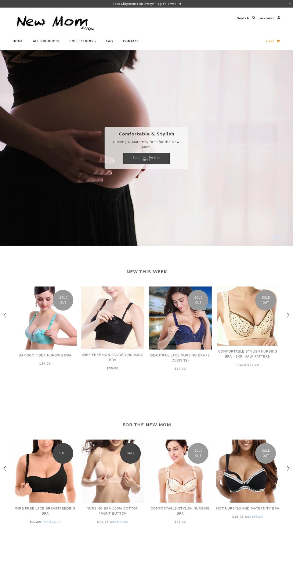 newmomdesign.com — Shopify storefront screenshot