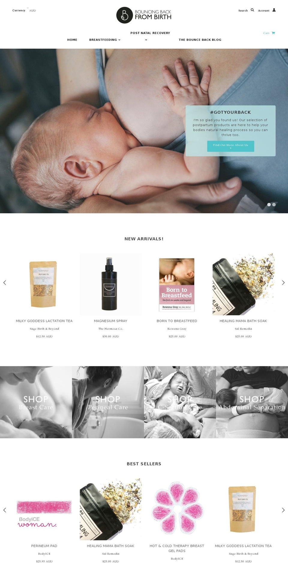 newmumnewborn.com shopify website screenshot