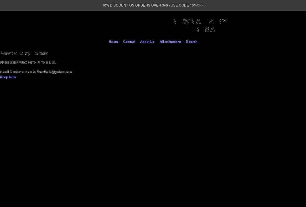 newnailz.com shopify website screenshot