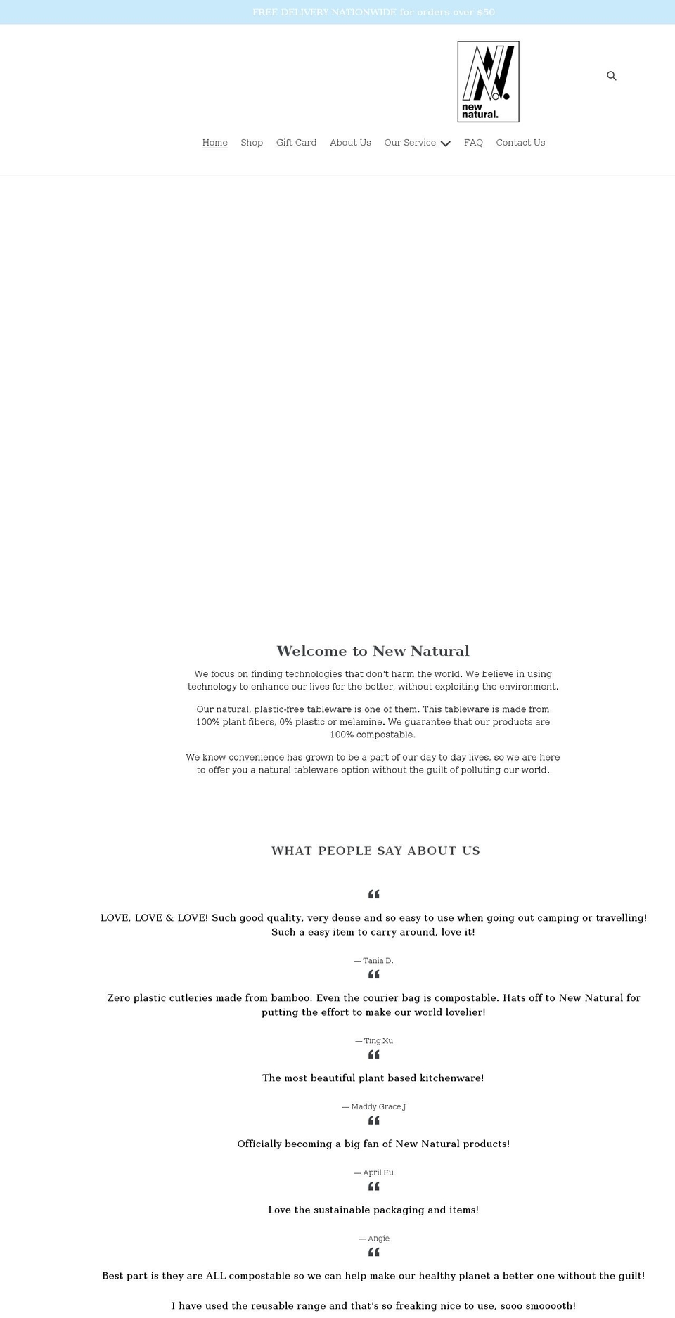 newnaturallimited.com shopify website screenshot