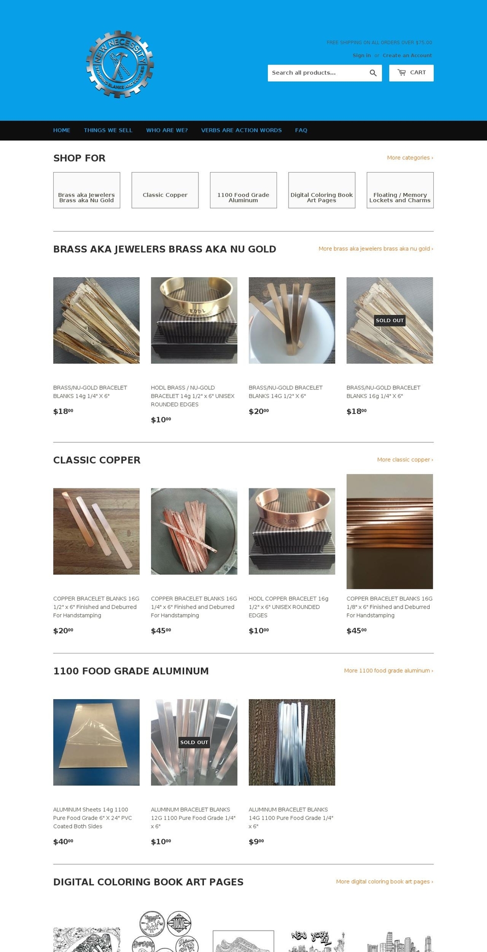 newnecessity.com — Shopify storefront screenshot