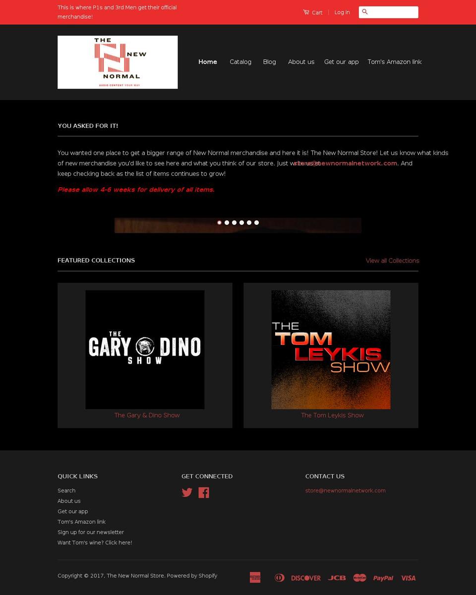 newnormalstore.com shopify website screenshot