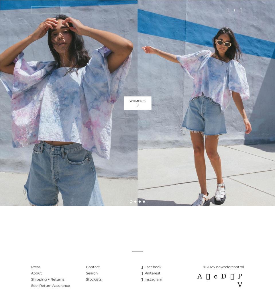 newodorcontrol.com shopify website screenshot