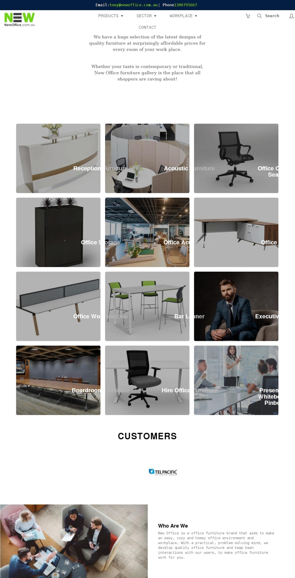 newoffice.com.au shopify website screenshot