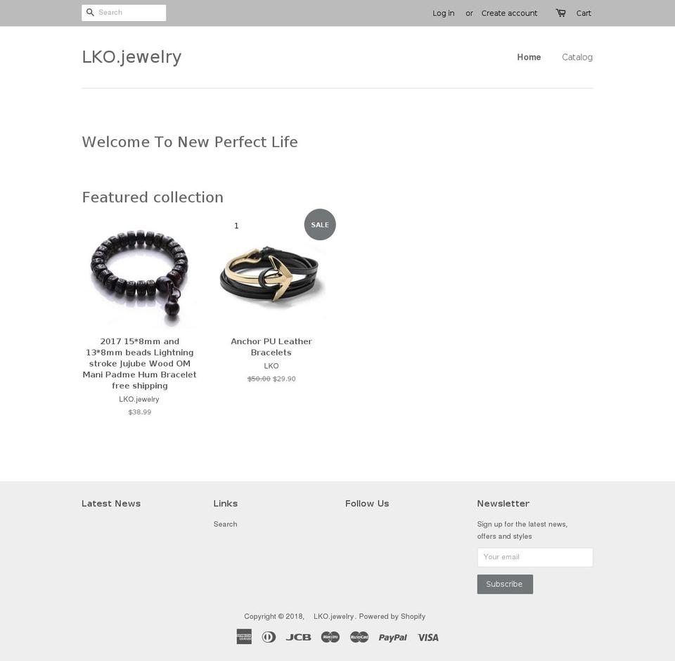 newperfectlife.com — Shopify storefront screenshot