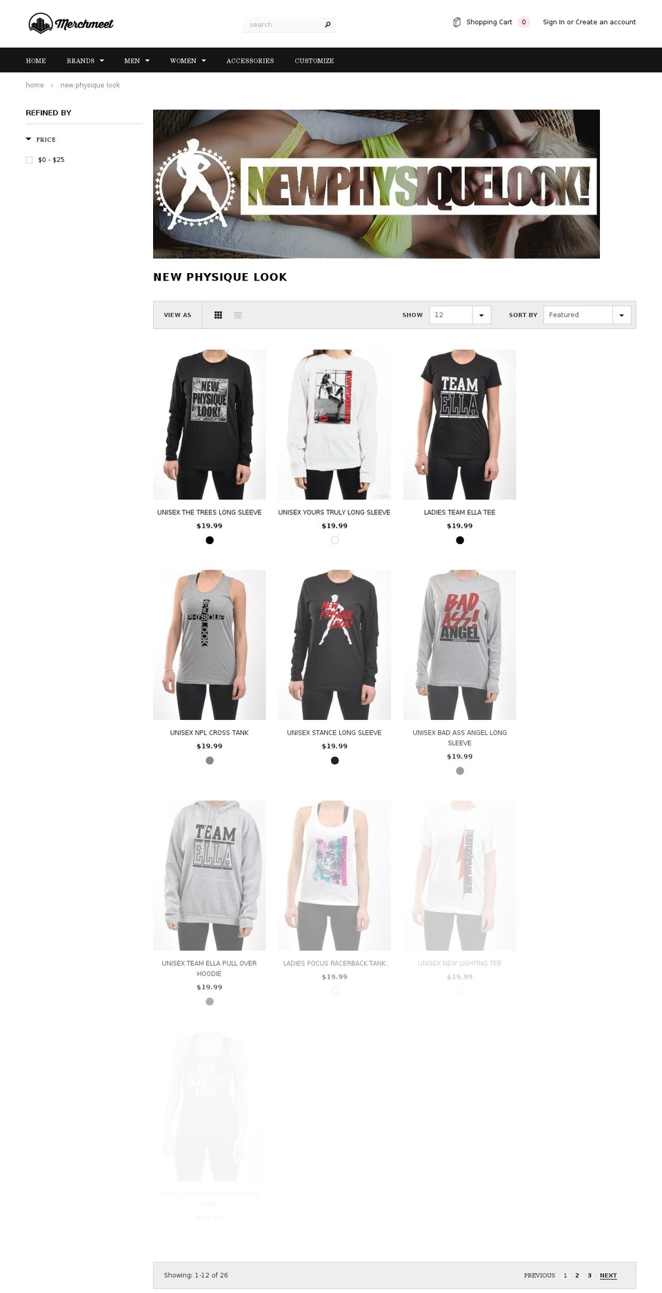 newphysiquelook.com — Shopify storefront screenshot