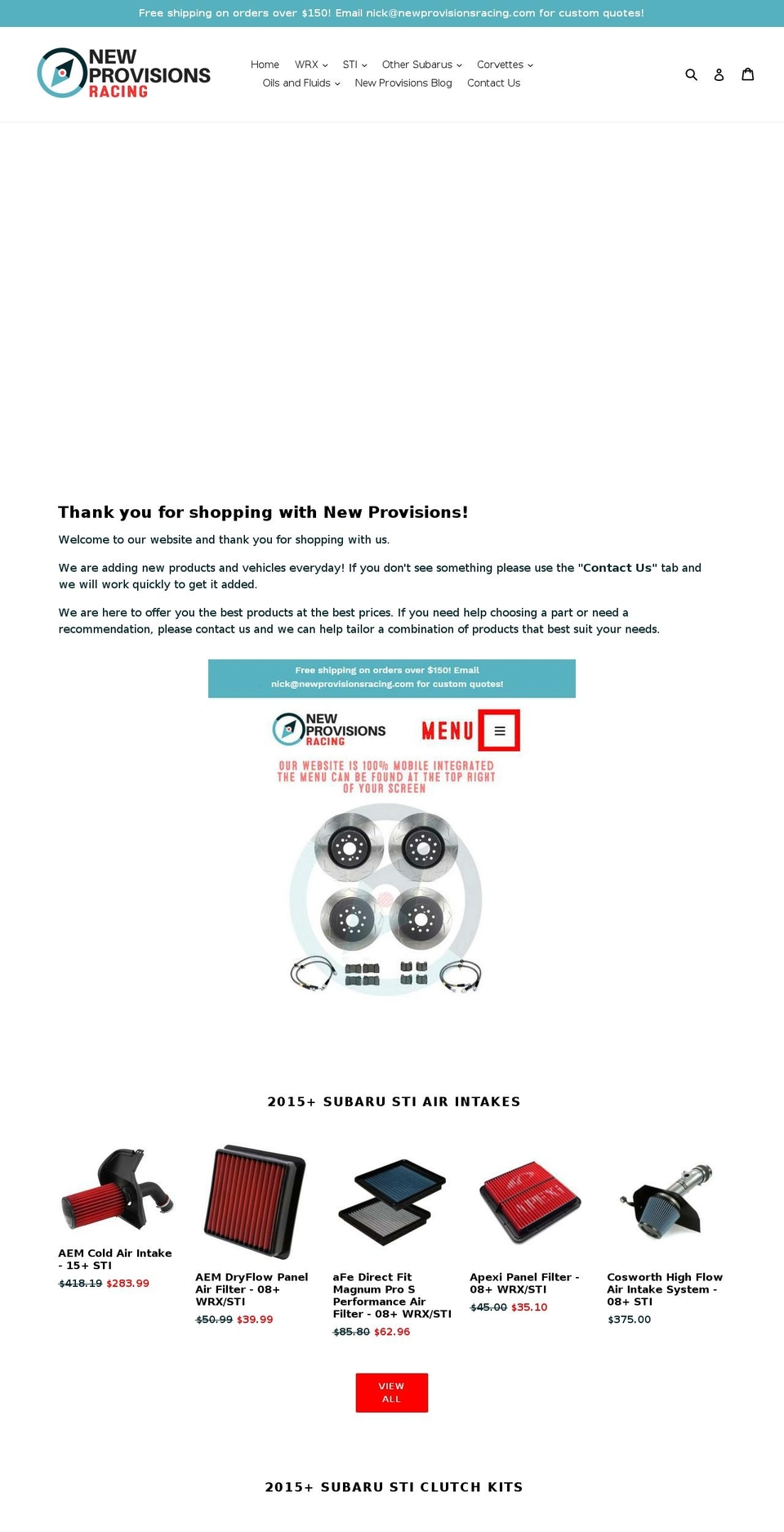 newprovisionsracing.com shopify website screenshot