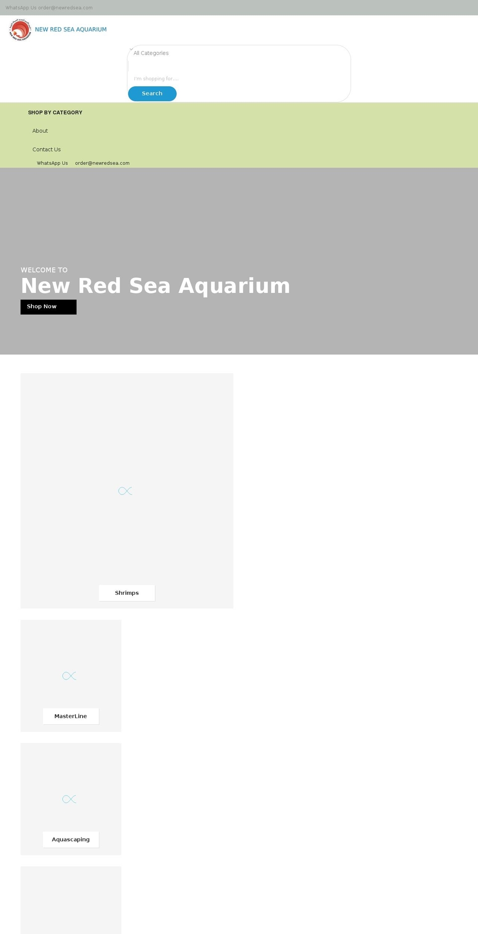 newredsea.com shopify website screenshot