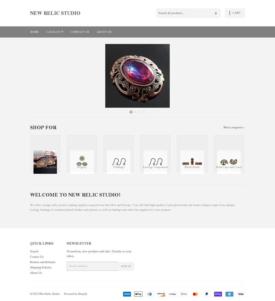 newrelicstudio.com shopify website screenshot