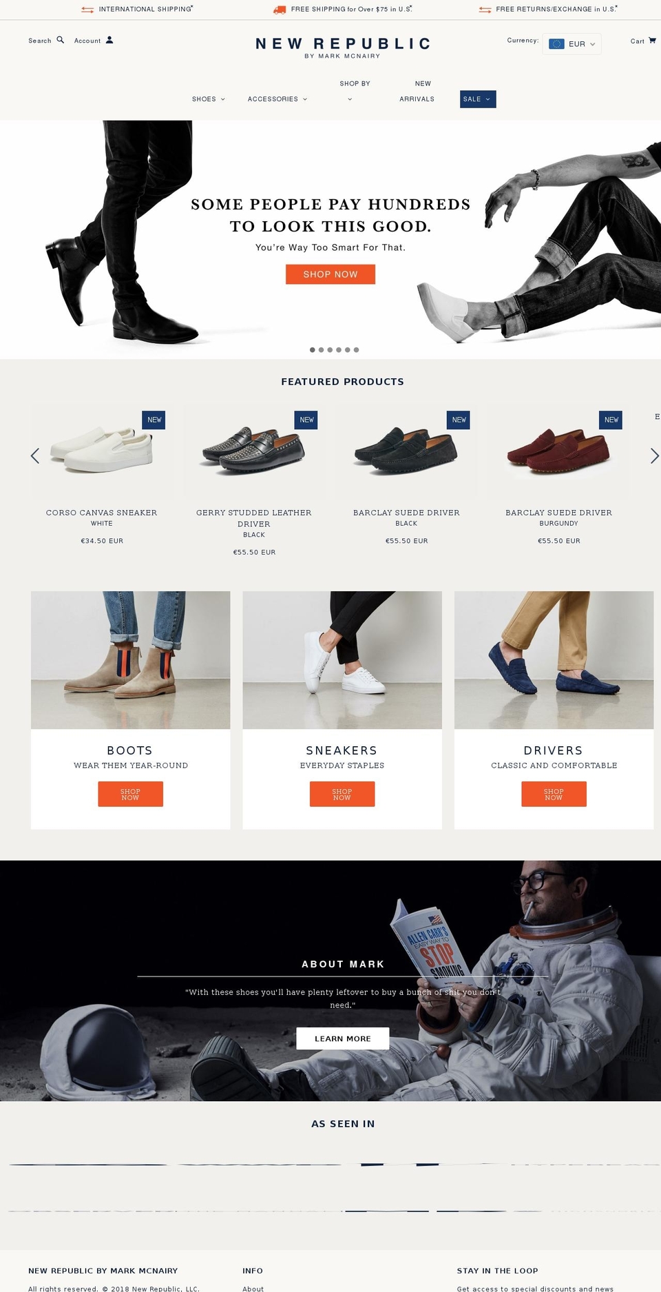 New Republic [Plus] Checkout Shipping Message Shopify theme site example newrepublicmen.com