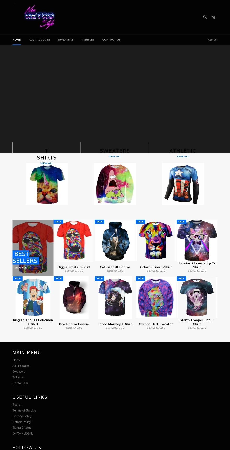 newretrostyle.com shopify website screenshot