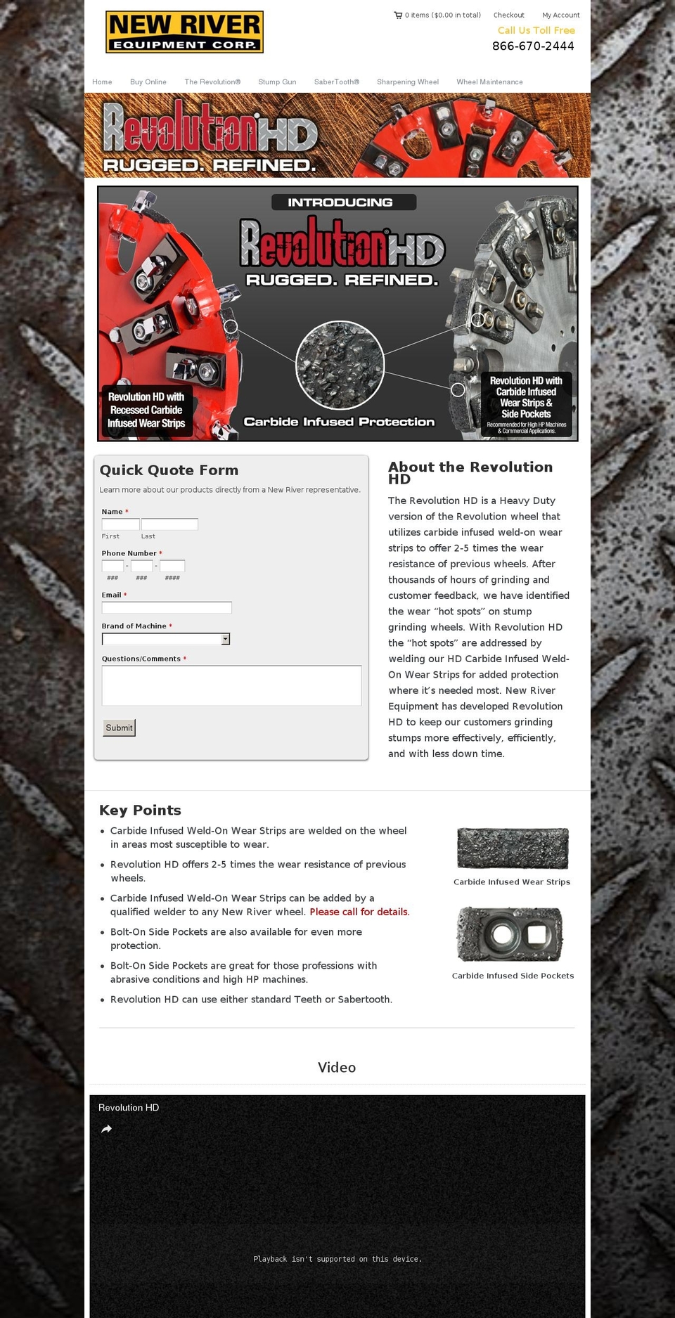 New River v Shopify theme site example newriverequipment.com