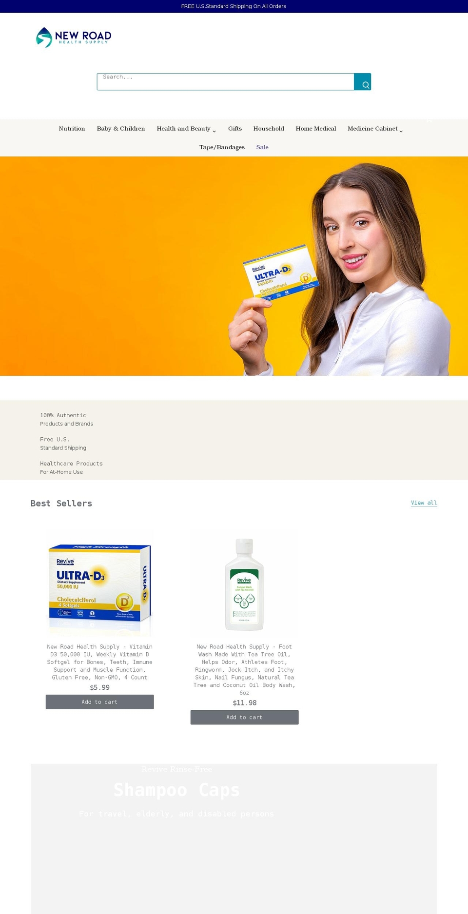 newroadhealth.com shopify website screenshot