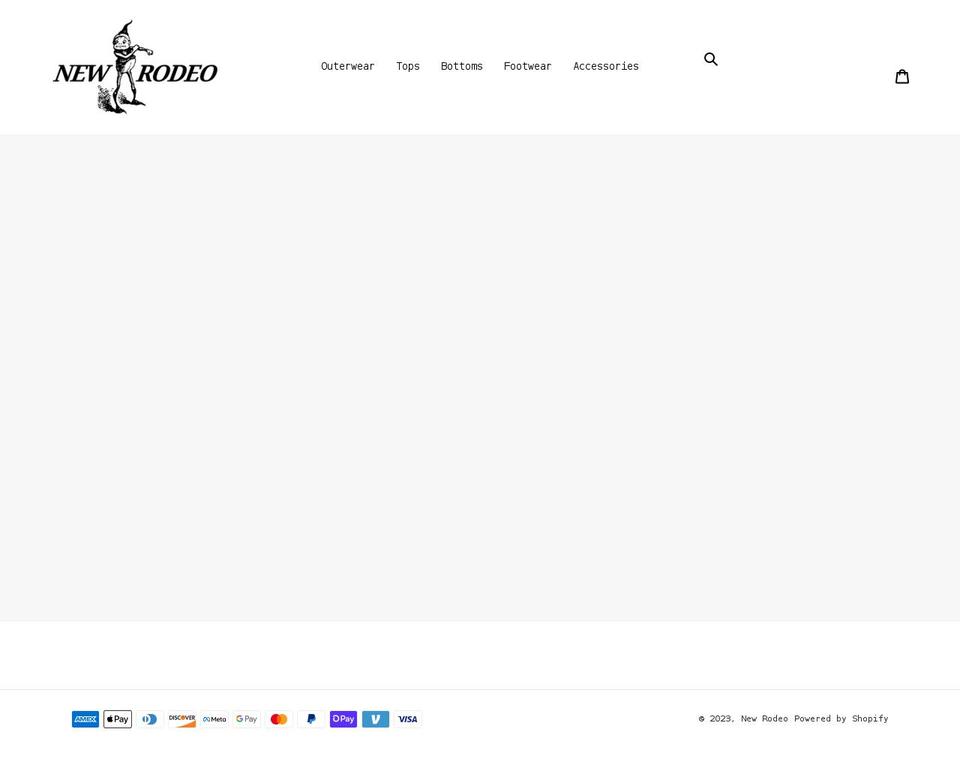 newrodeo.us shopify website screenshot