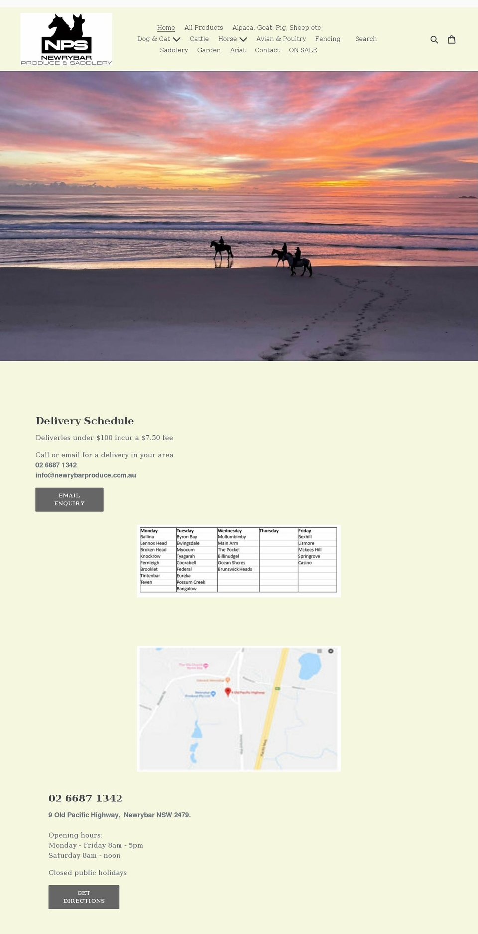 newrybarproduce.com.au shopify website screenshot