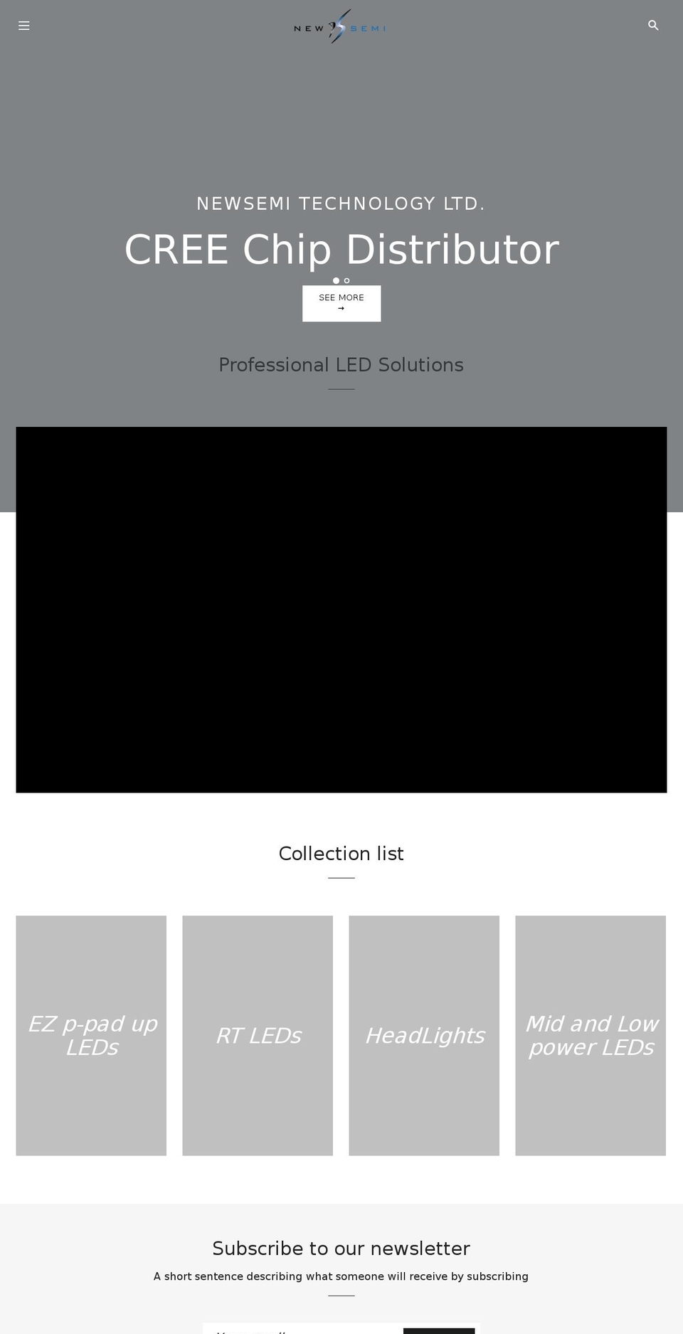 newsemi.com shopify website screenshot