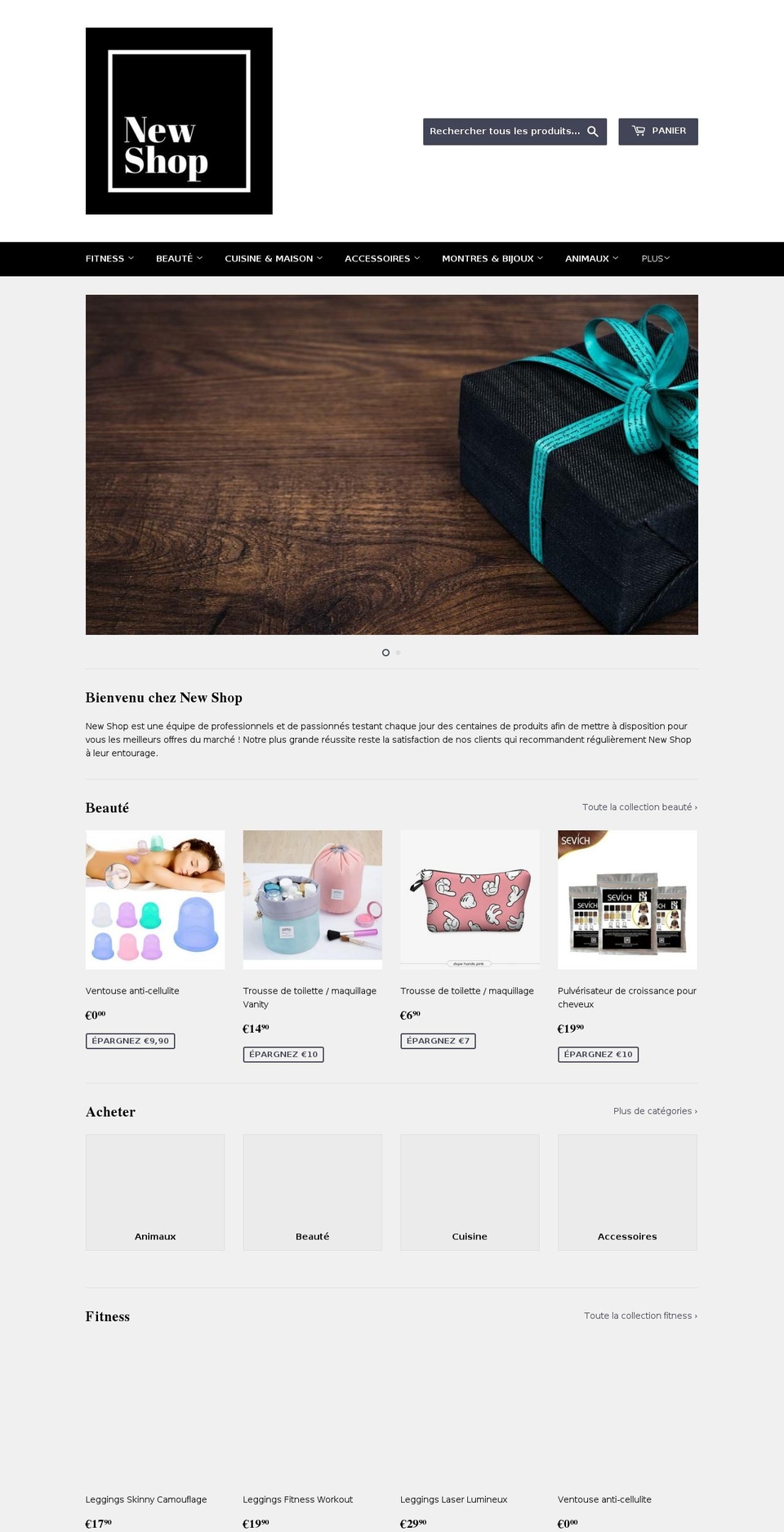 newshop.fr shopify website screenshot