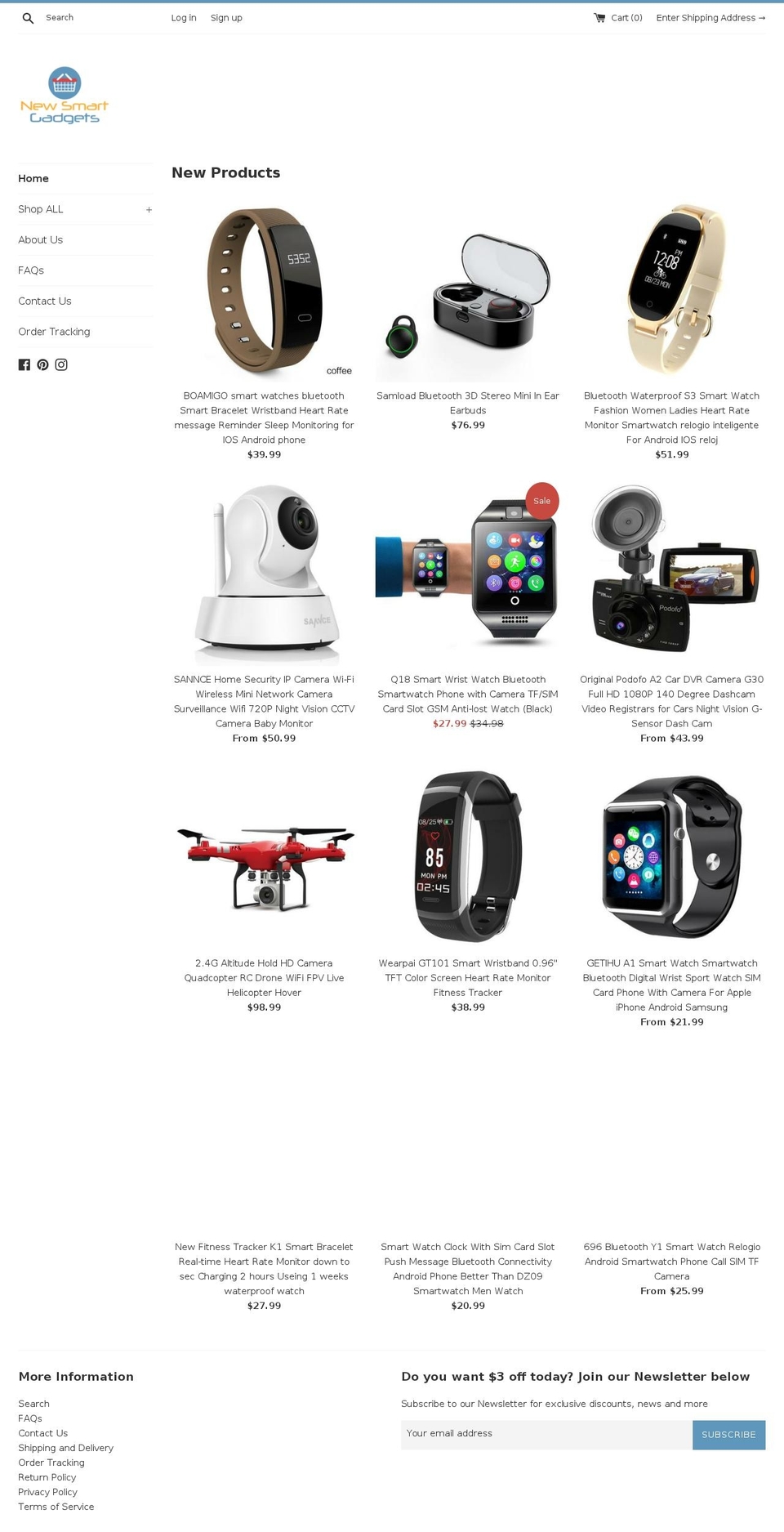 newsmartgadgets.com — Shopify storefront screenshot
