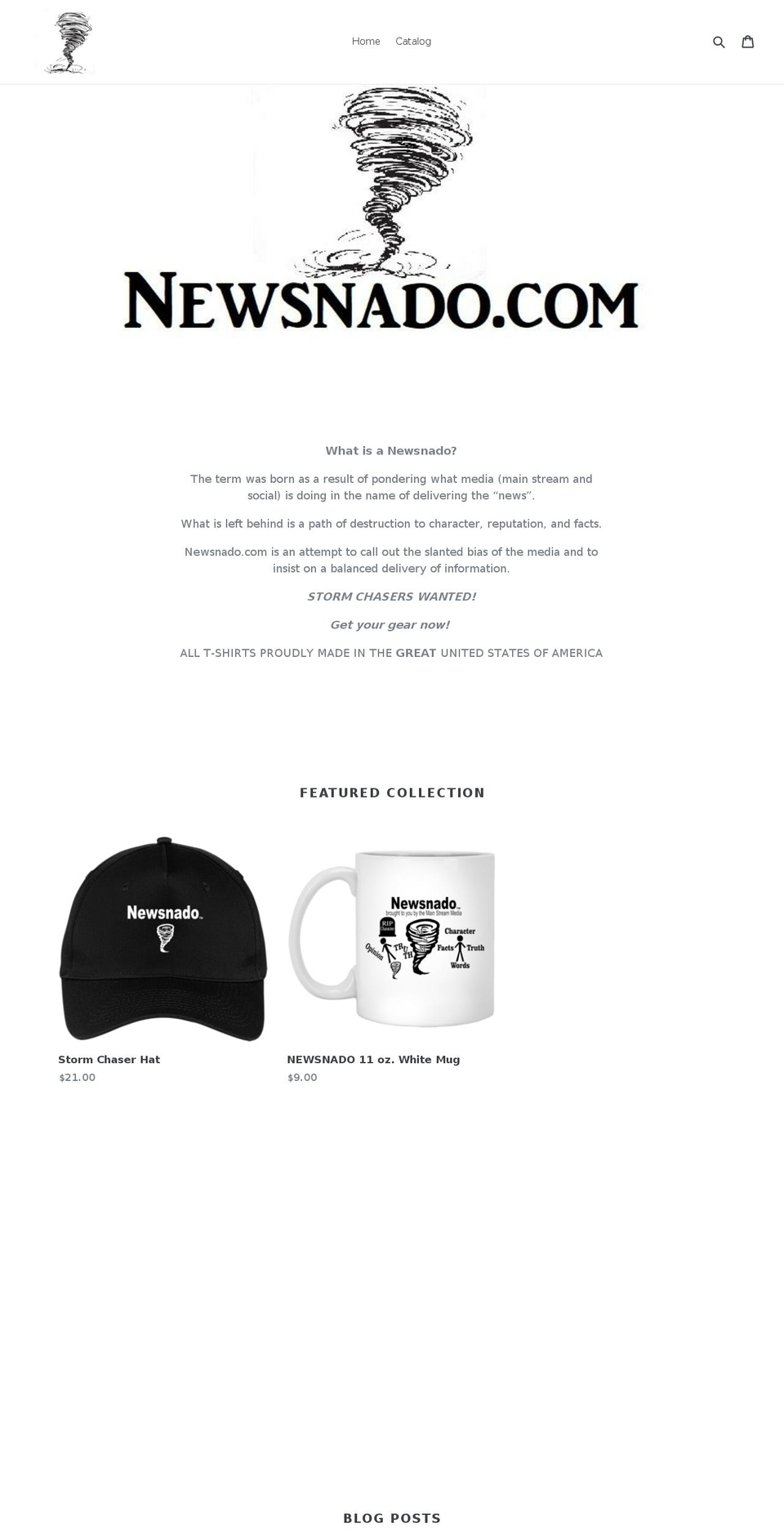 newsnado.com — Shopify storefront screenshot