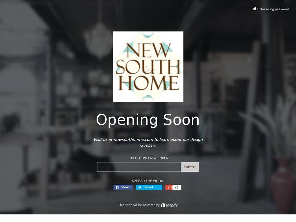 newsouthhomecouture.com — Shopify storefront screenshot