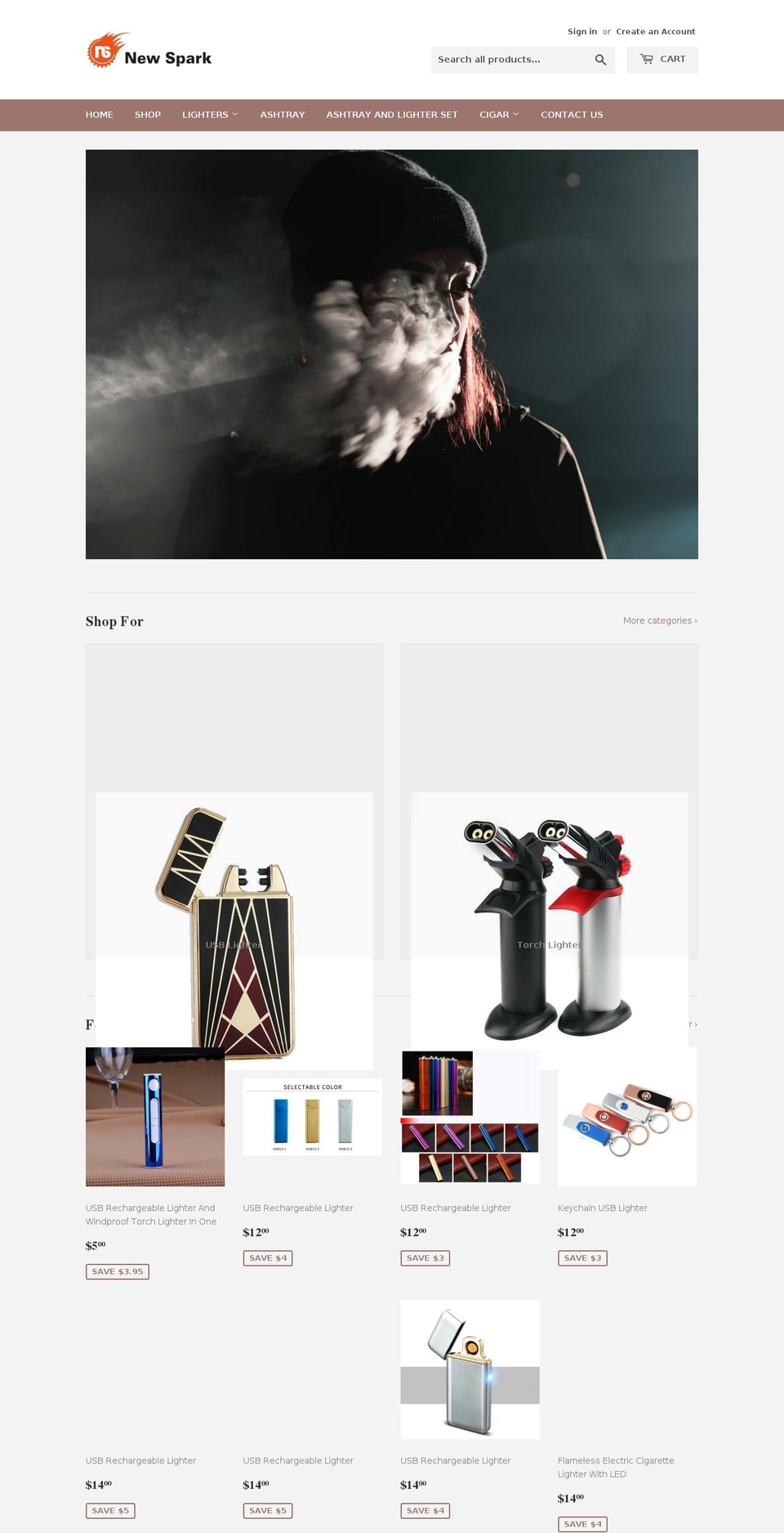 newsparkus.com — Shopify storefront screenshot