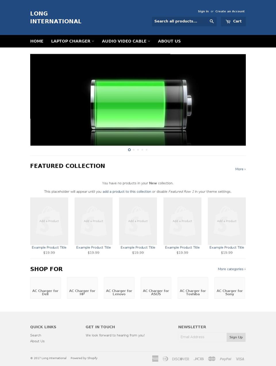 newsslong.com shopify website screenshot