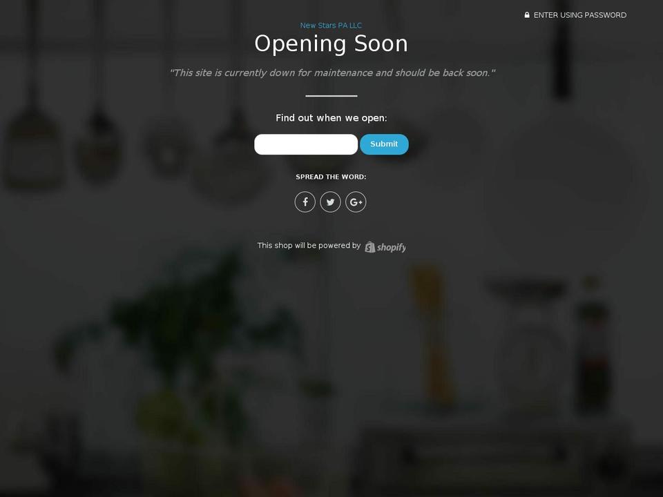 newstarspallc.com — Shopify storefront screenshot