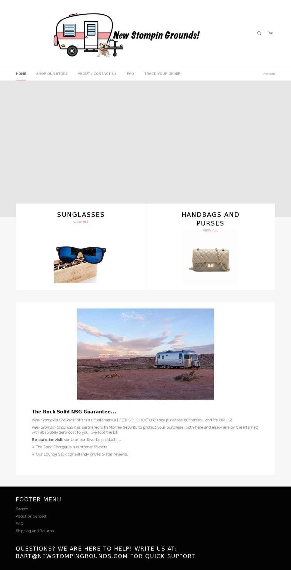 newstompingrounds.com — Shopify storefront screenshot