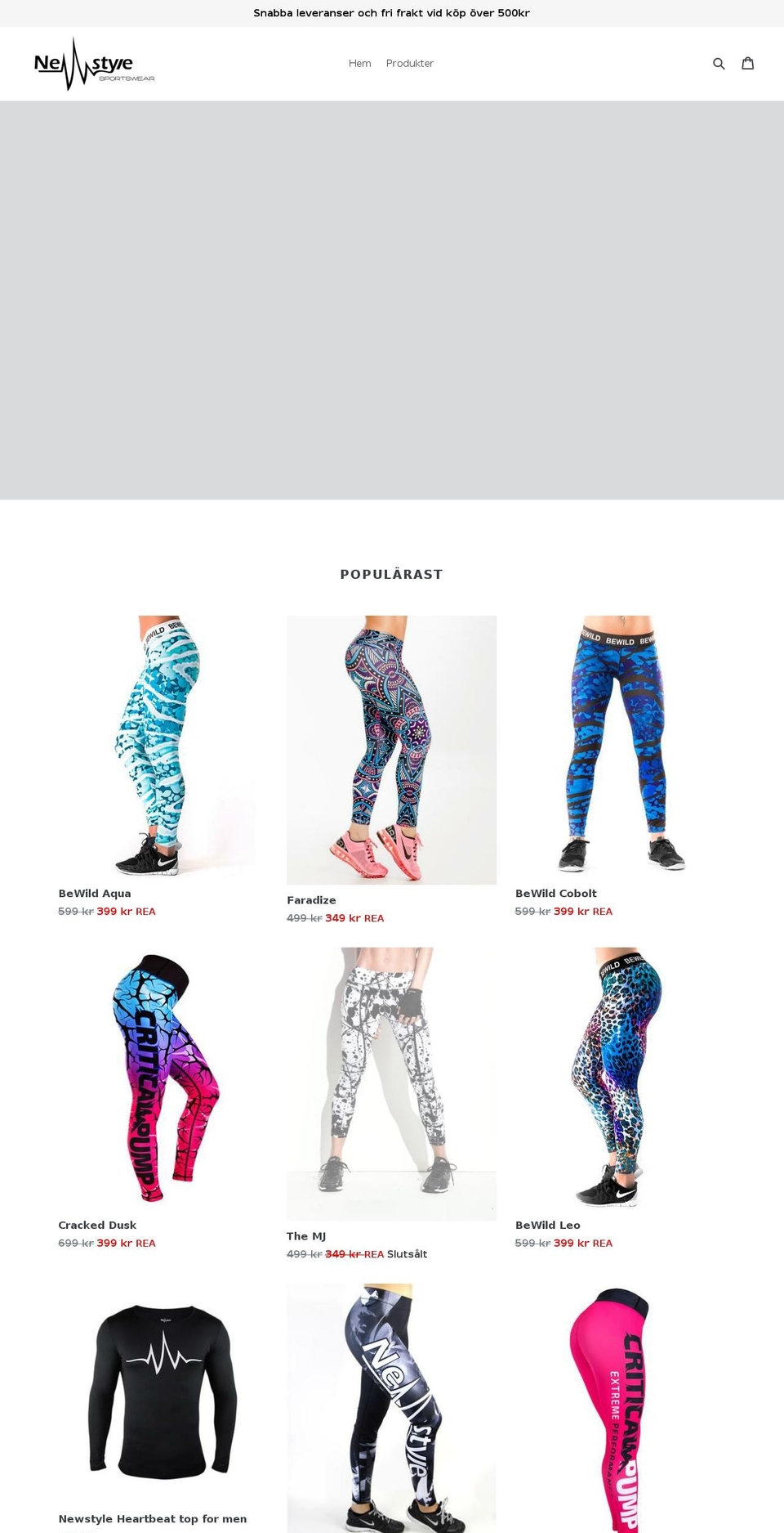 newstylesportswear.com shopify website screenshot