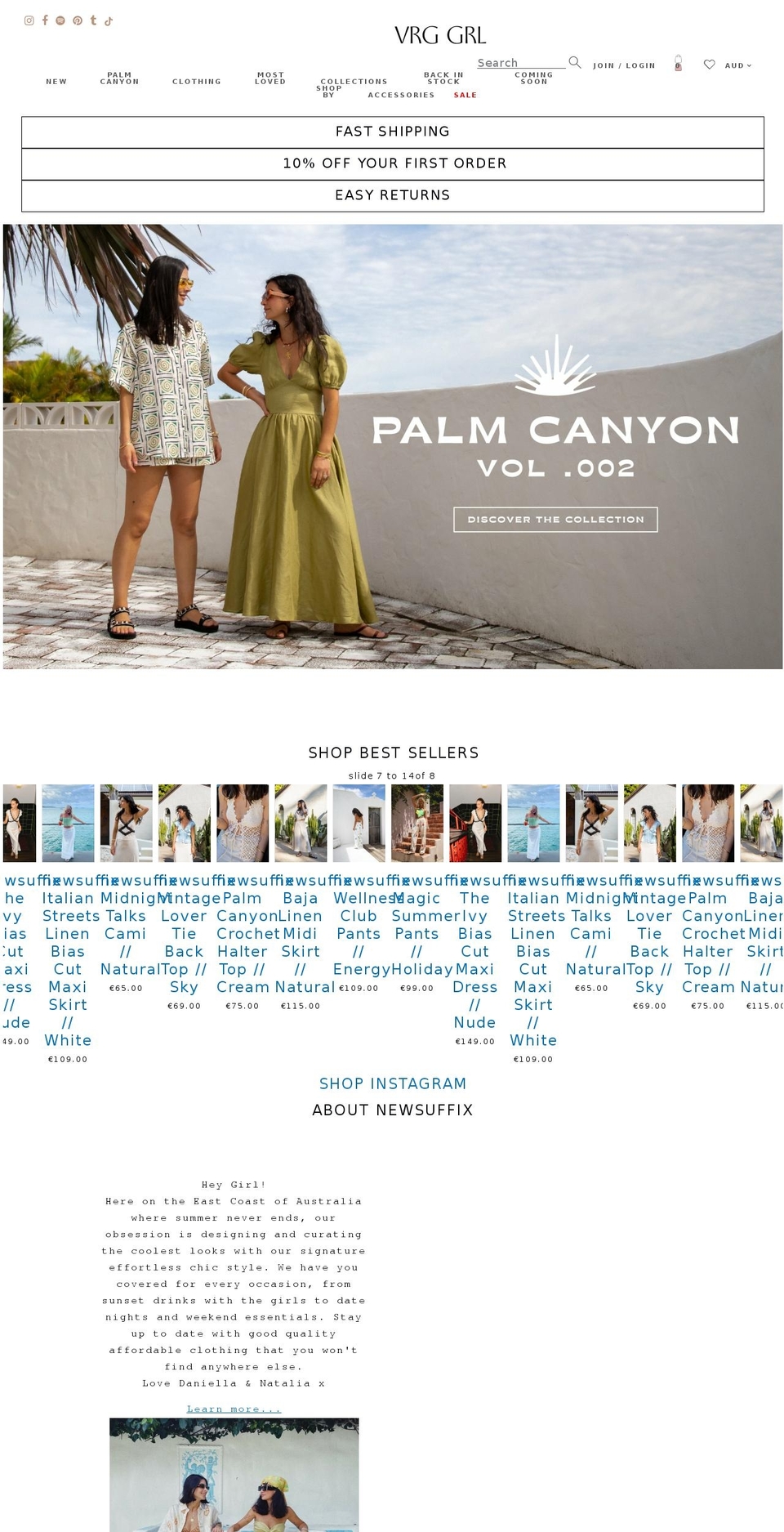 newsuffix.com shopify website screenshot