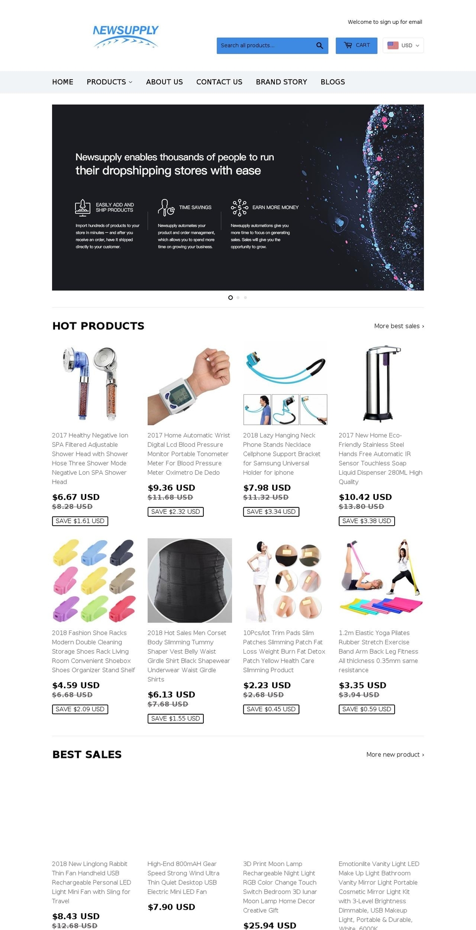 newsupply.com — Shopify storefront screenshot