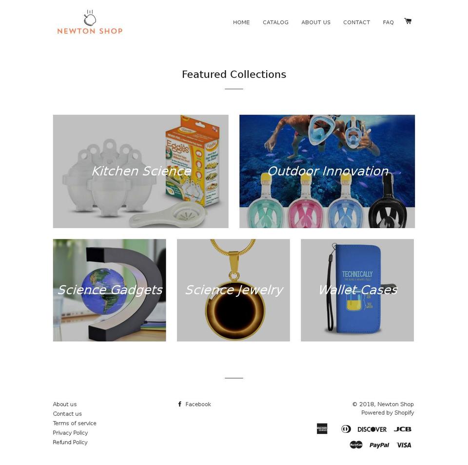 newton-shop.com shopify website screenshot