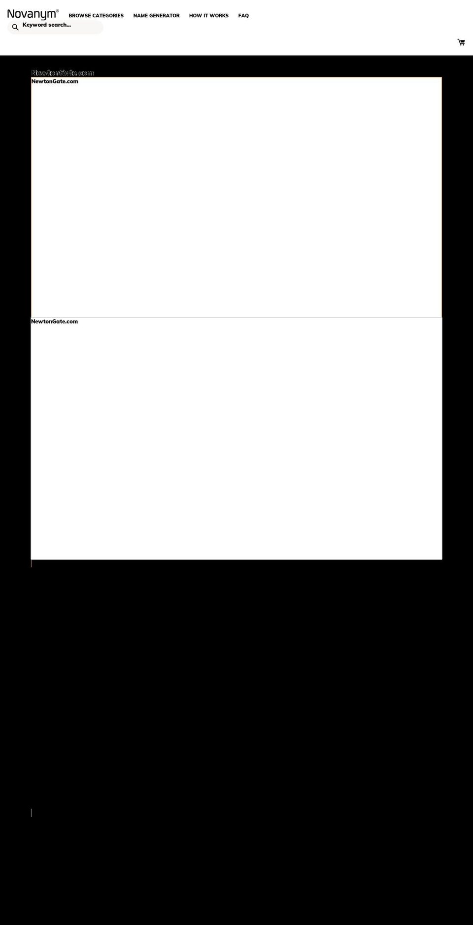 newtongate.com — Shopify storefront screenshot