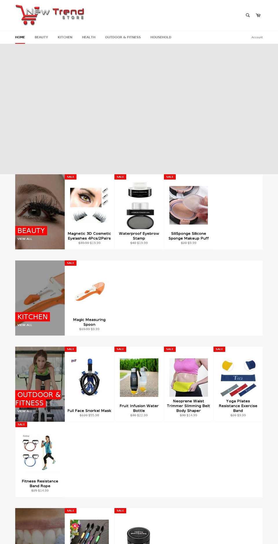 newtrendstore.com — Shopify storefront screenshot