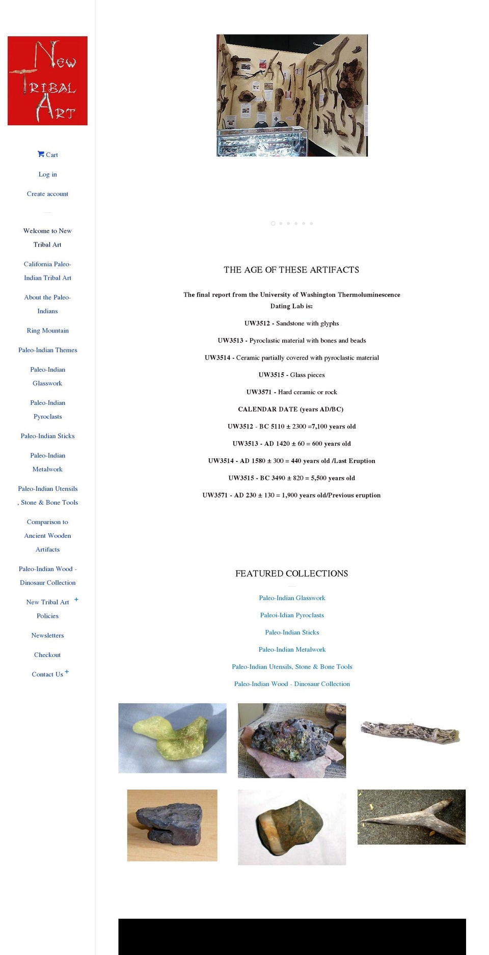 newtribalart.com — Shopify storefront screenshot