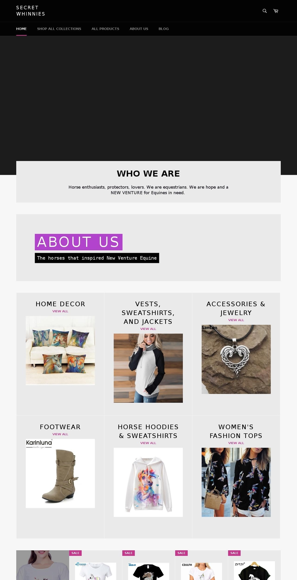 newventureequine.com shopify website screenshot