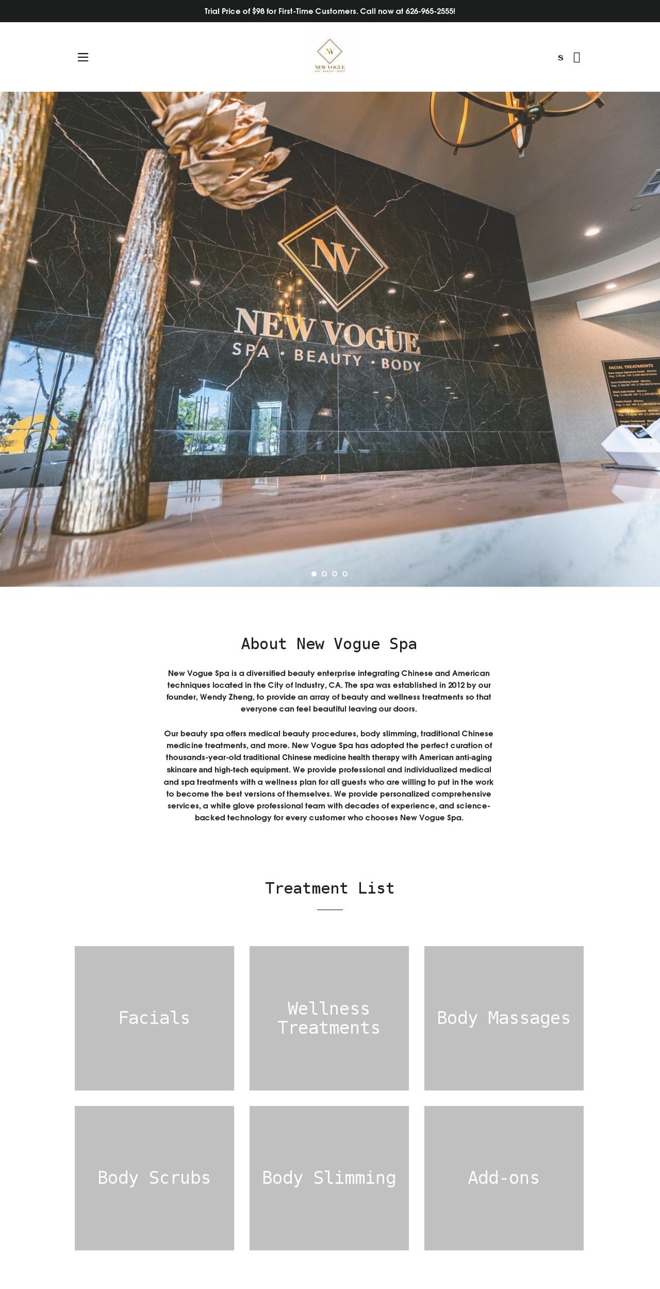 newvoguebeauty.com shopify website screenshot