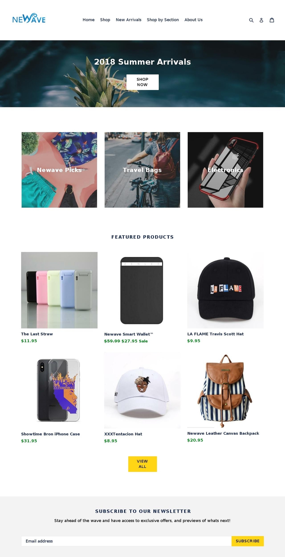newwaveconnect.com — Shopify storefront screenshot