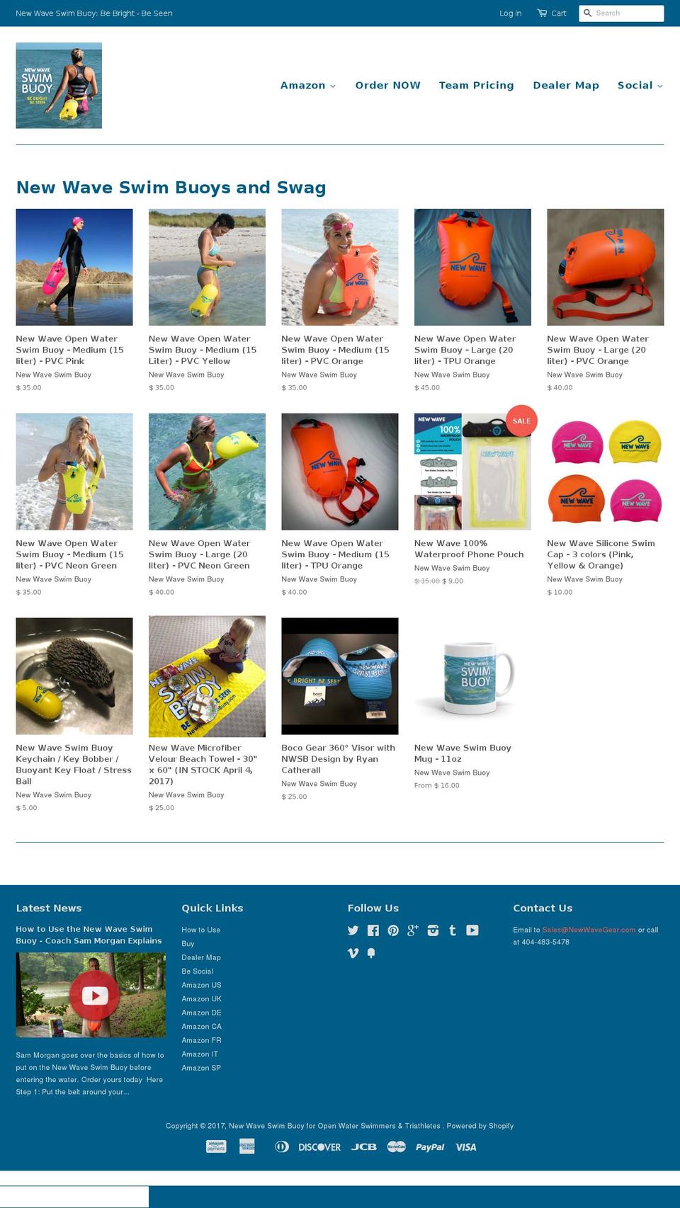 newwavegear.com shopify website screenshot
