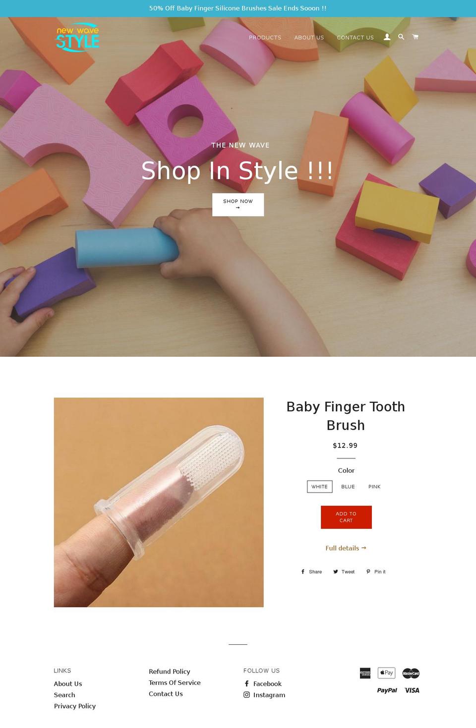 newwavestyle.com — Shopify storefront screenshot