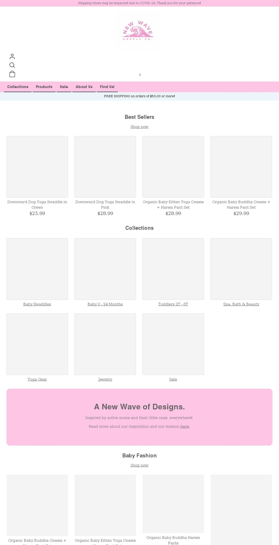 newwavesupplyco.com shopify website screenshot