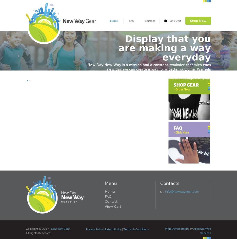 newwaygear.com shopify website screenshot