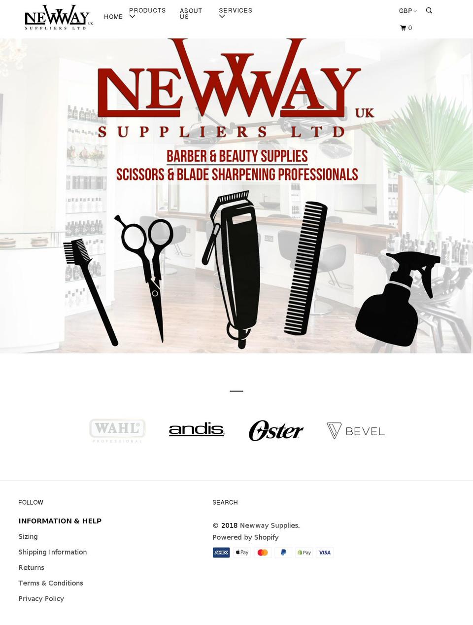 newwaysupplies.com — Shopify storefront screenshot