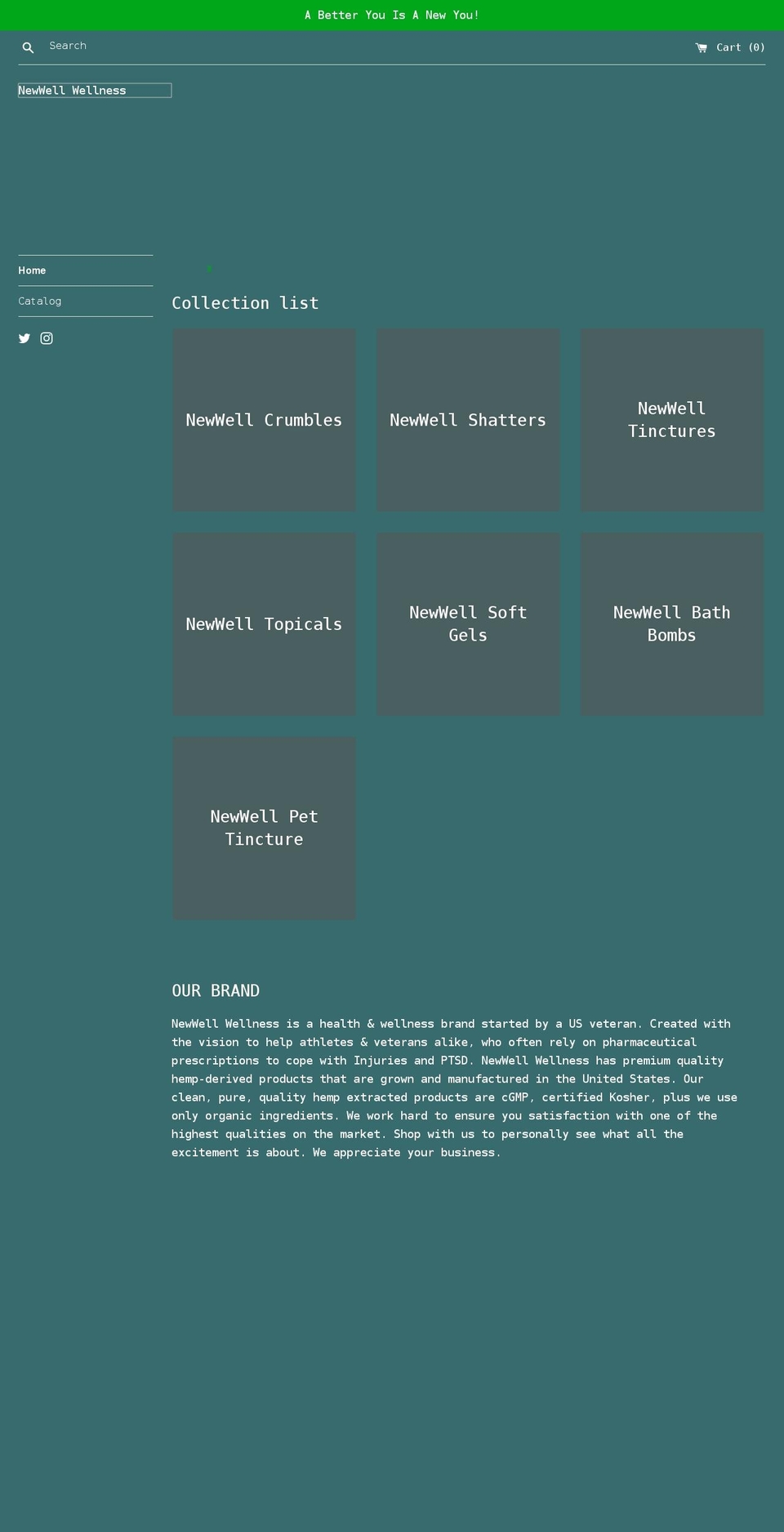 newwellwellness.com shopify website screenshot