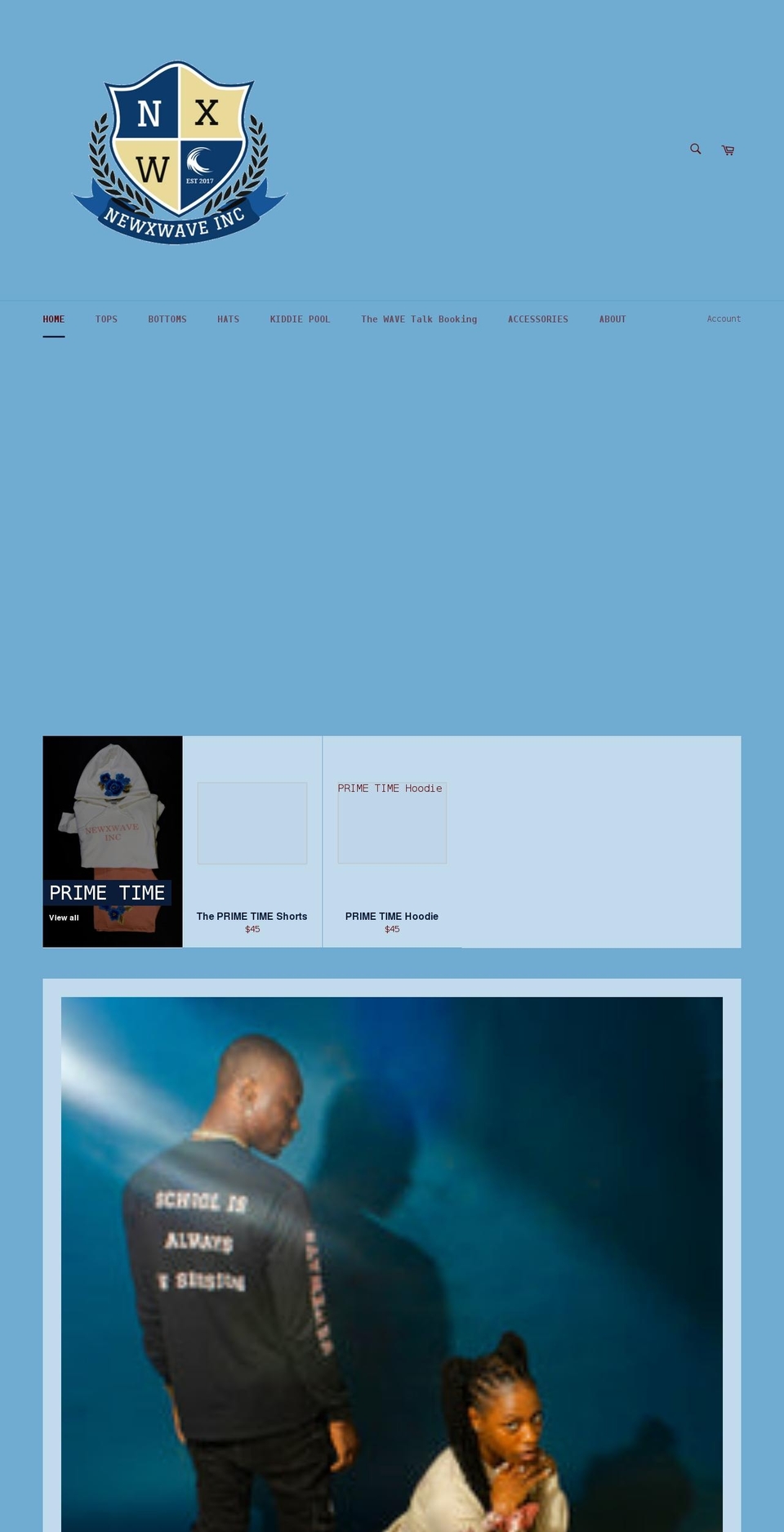 newxwaveinc.com shopify website screenshot