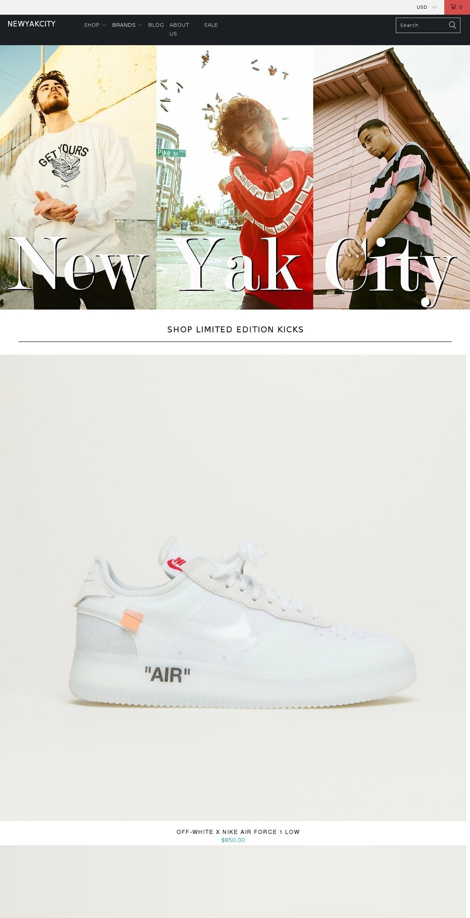 newyakcity.com shopify website screenshot