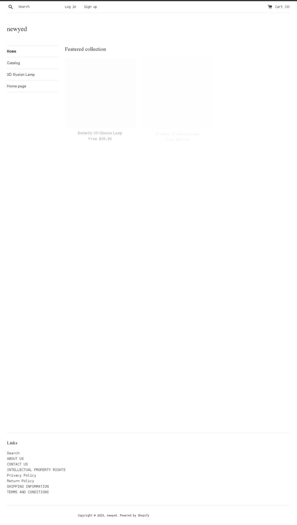 newyed.com shopify website screenshot